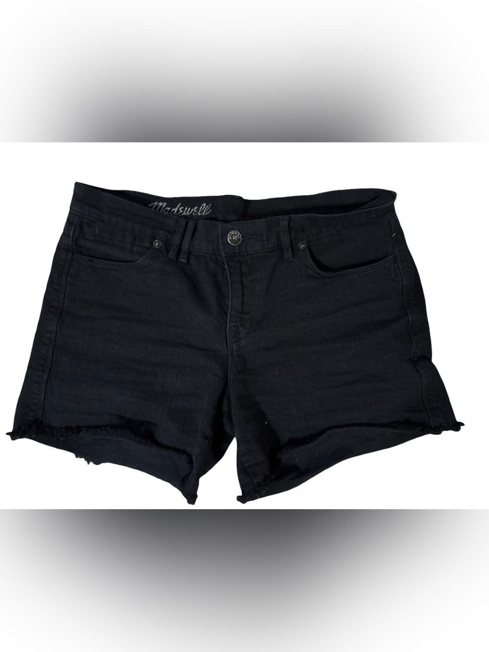 Madewell Black Denim Cutoff Shorts